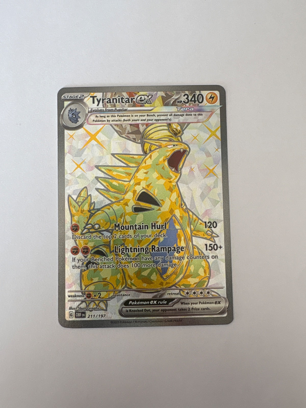 Tyranitar ex 211/197 (Obsidian Flames)