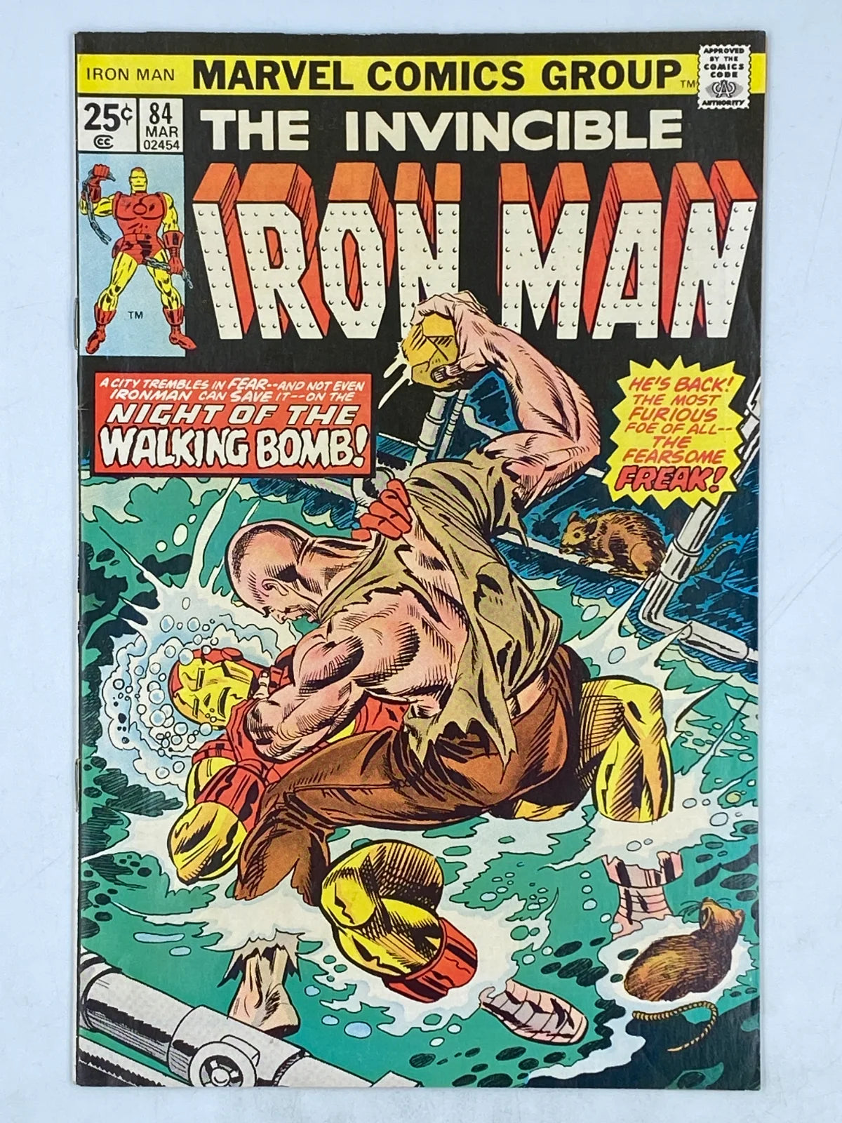 The Invincible Iron Man #84, a Bronze Age comic book published by Marvel Comics in March 1976