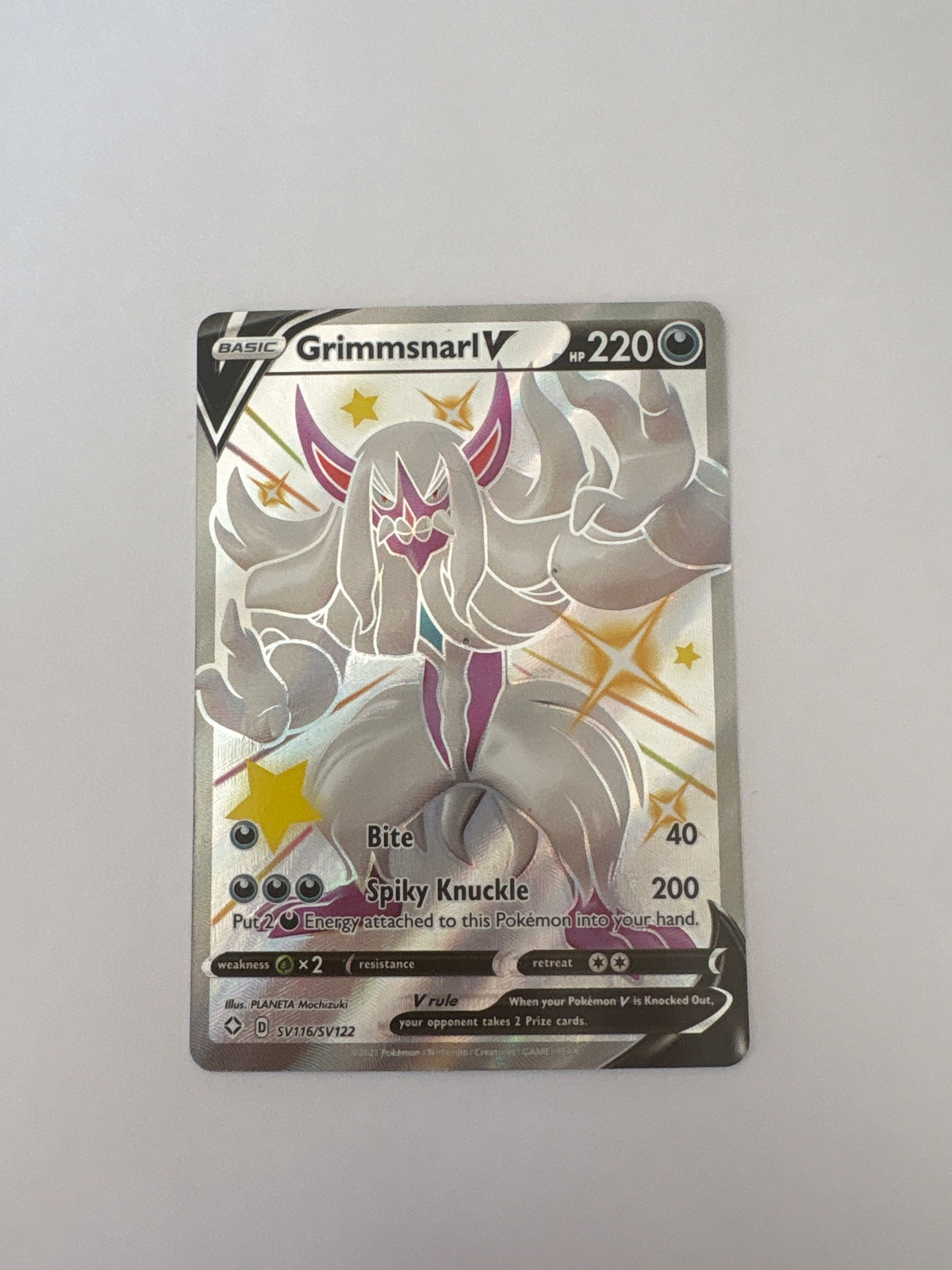Grimmsnarl V SV116/SV122 (Shining Fates: Shiny Vault)