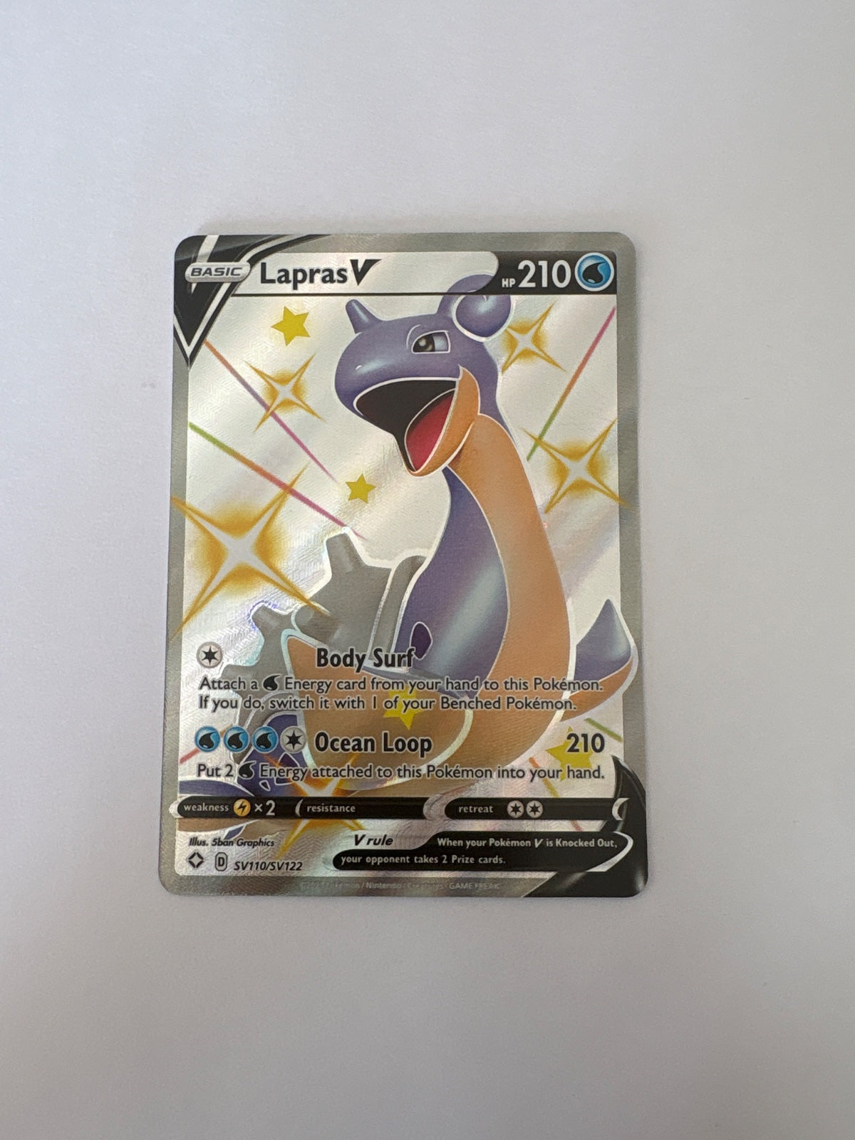 Lapras V SV110/SV122 (Shining Fates: Shiny Vault)