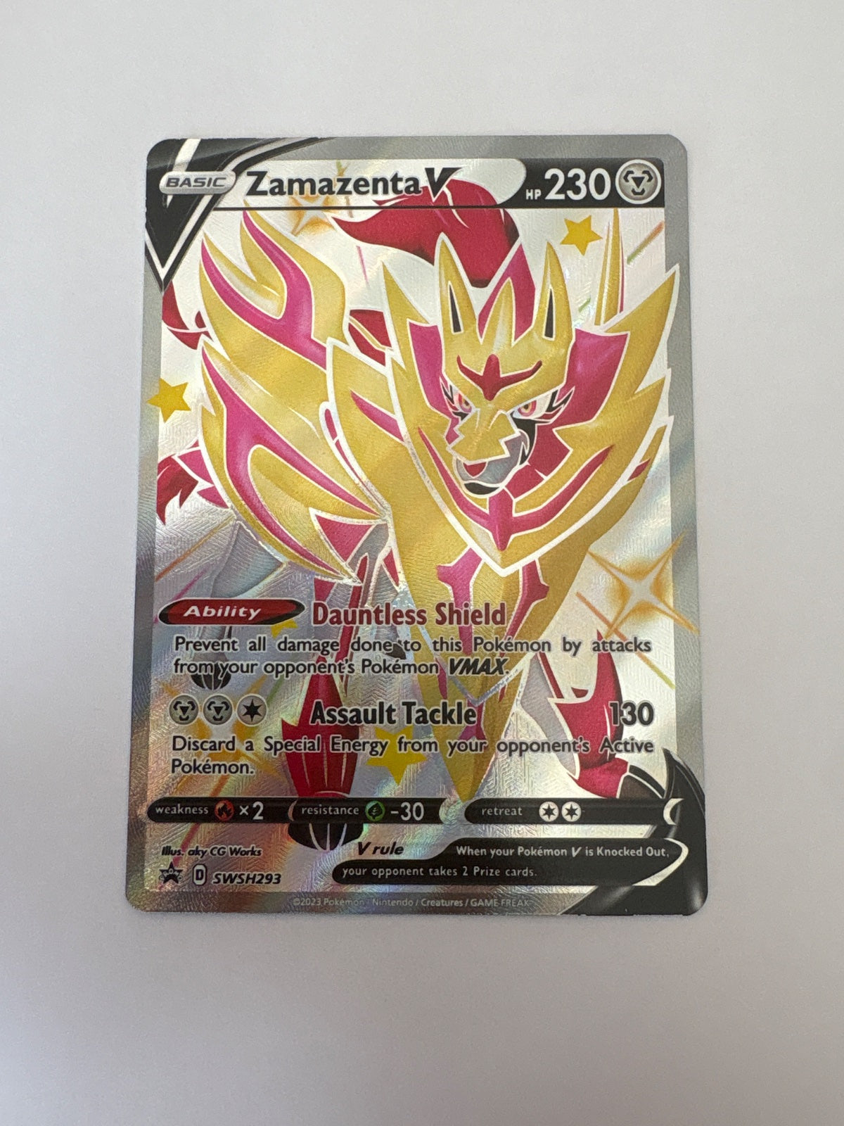 Zamazenta V (Shiny) SWSH293 (Sword & Shield Promo)