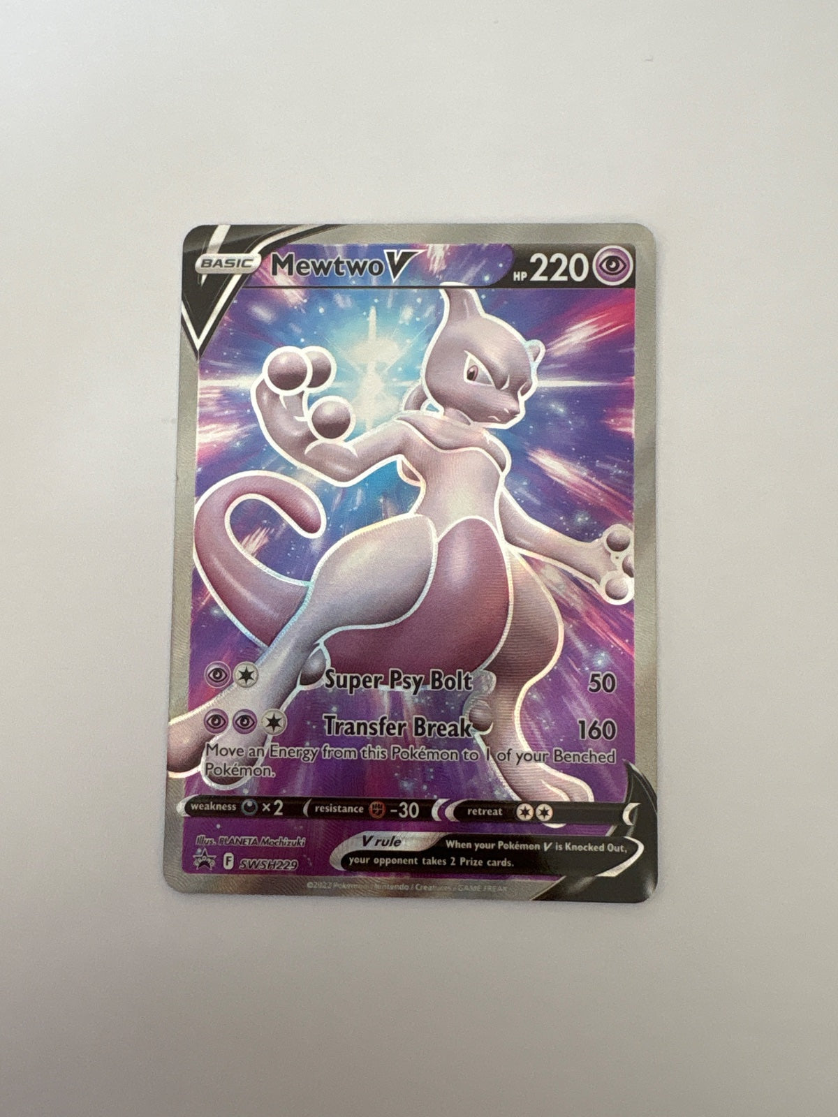Mewtwo V SWSH229 (Sword & Shield Promo)