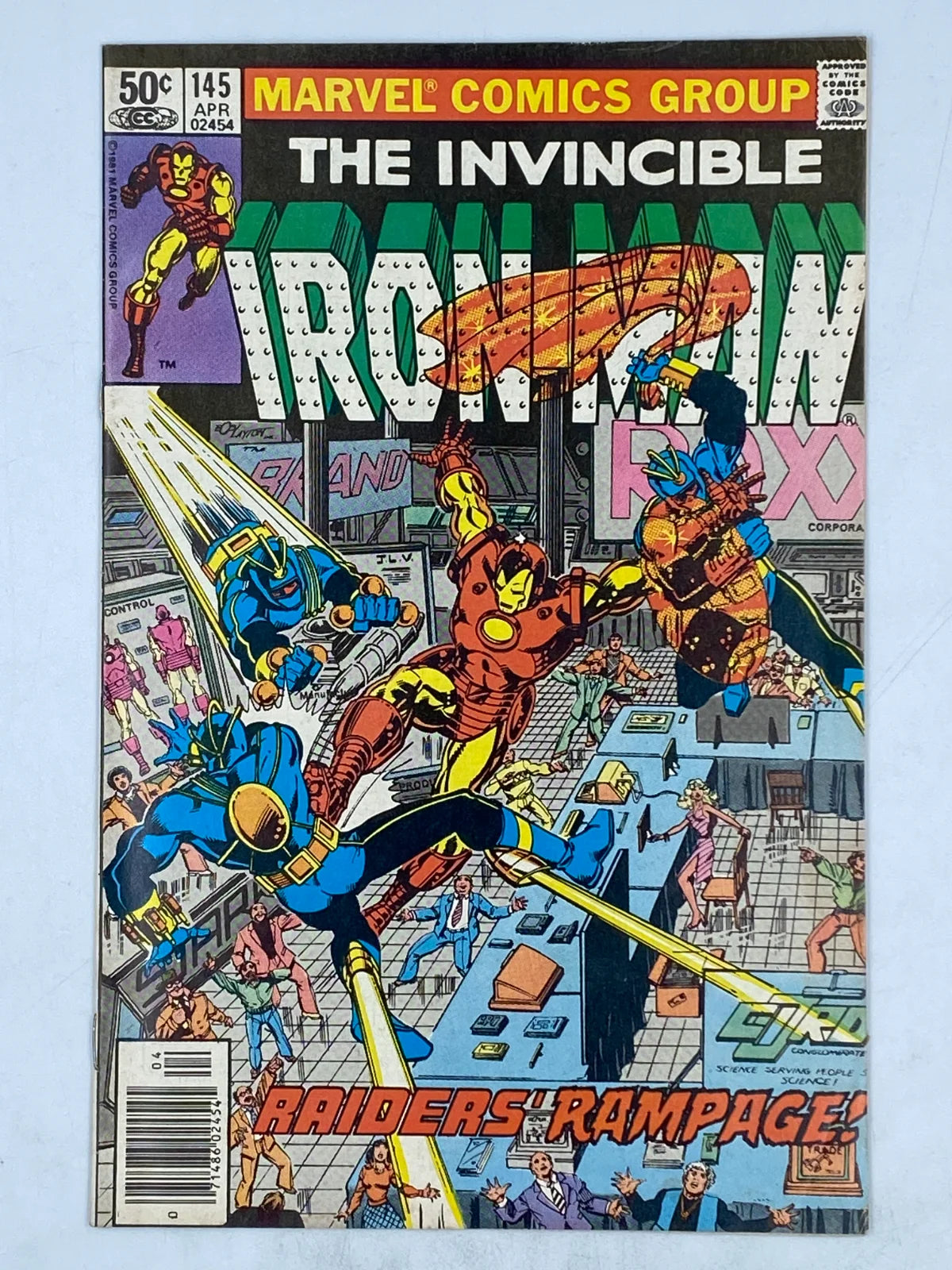 The Invincible Iron Man #145 comic book published by Marvel Comics in April 1981