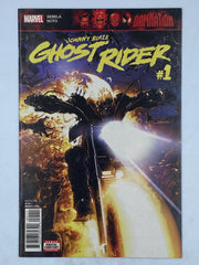 Ghost Rider #1 Damnation: Johnny Blaze from Marvel Comics (2018), featuring cover art by Clayton Crain
