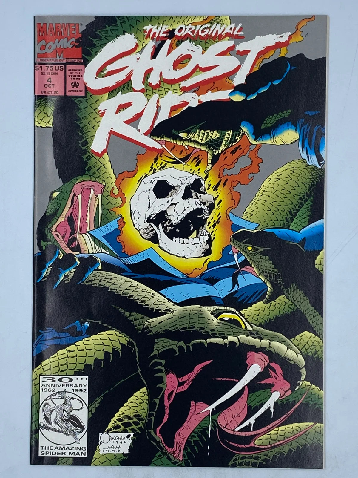 The Original Ghost Rider #4,  "...The Hordes of Hell!" published by Marvel Comics in October 1992.