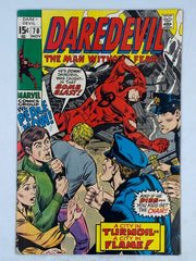 Daredevil #70 The Man Without Fear! published by Marvel Comics in November 1970