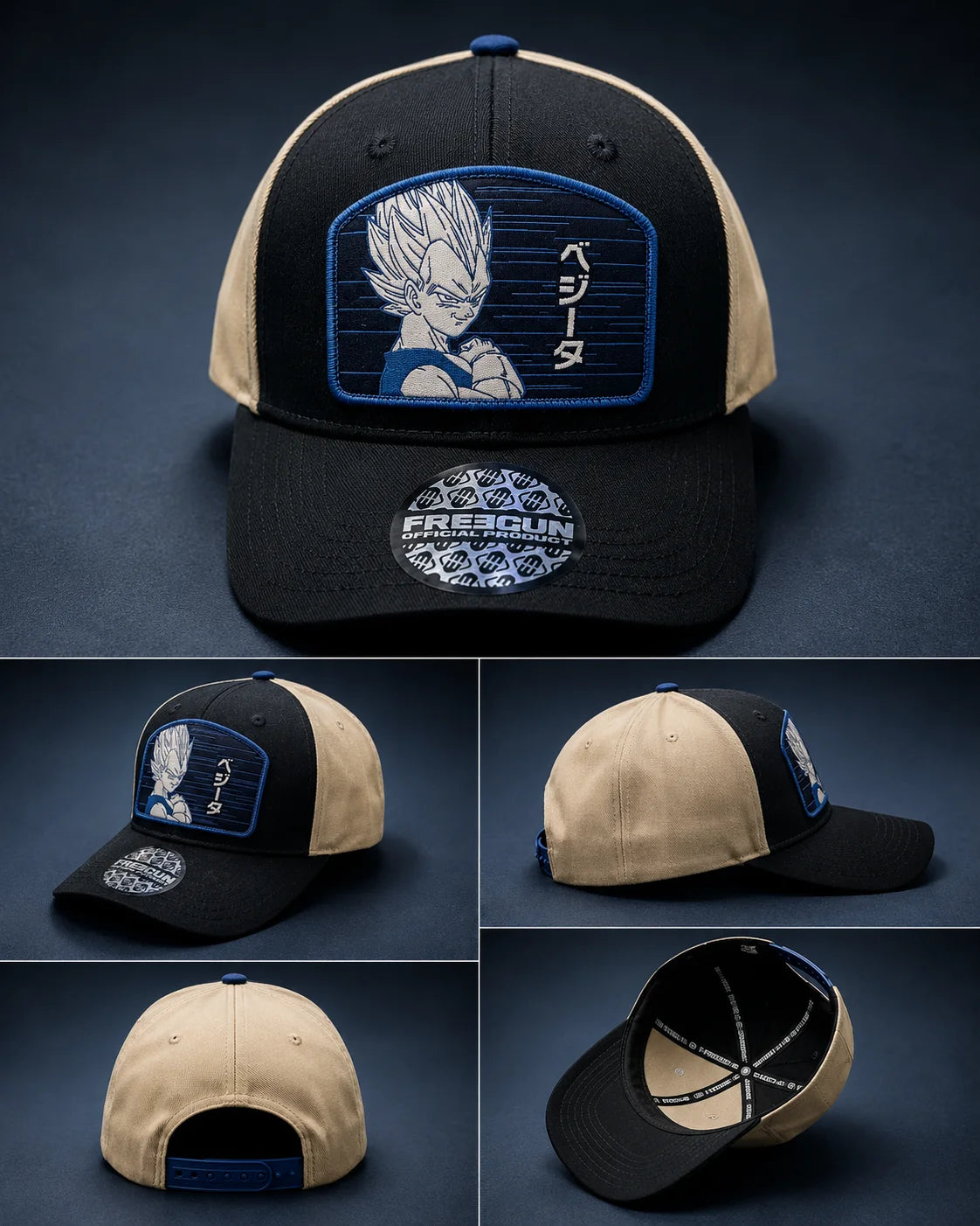Vegeta Sky Blue, Black ( Dragon Ball Z ) Cap