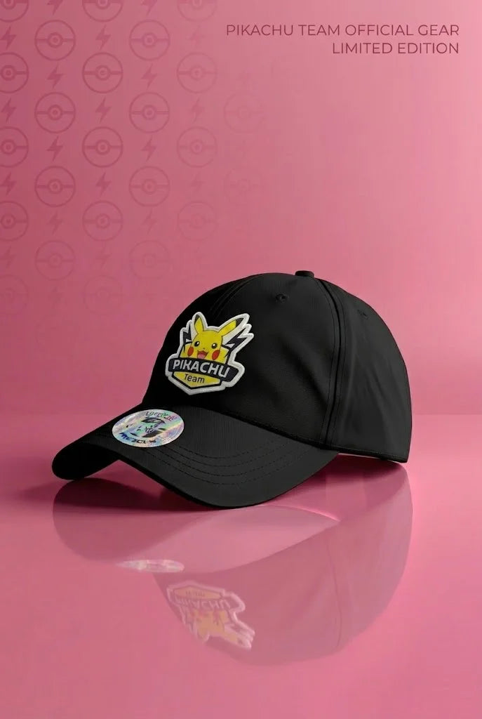 Pikachu Team Black ( Pokemon ) Cap