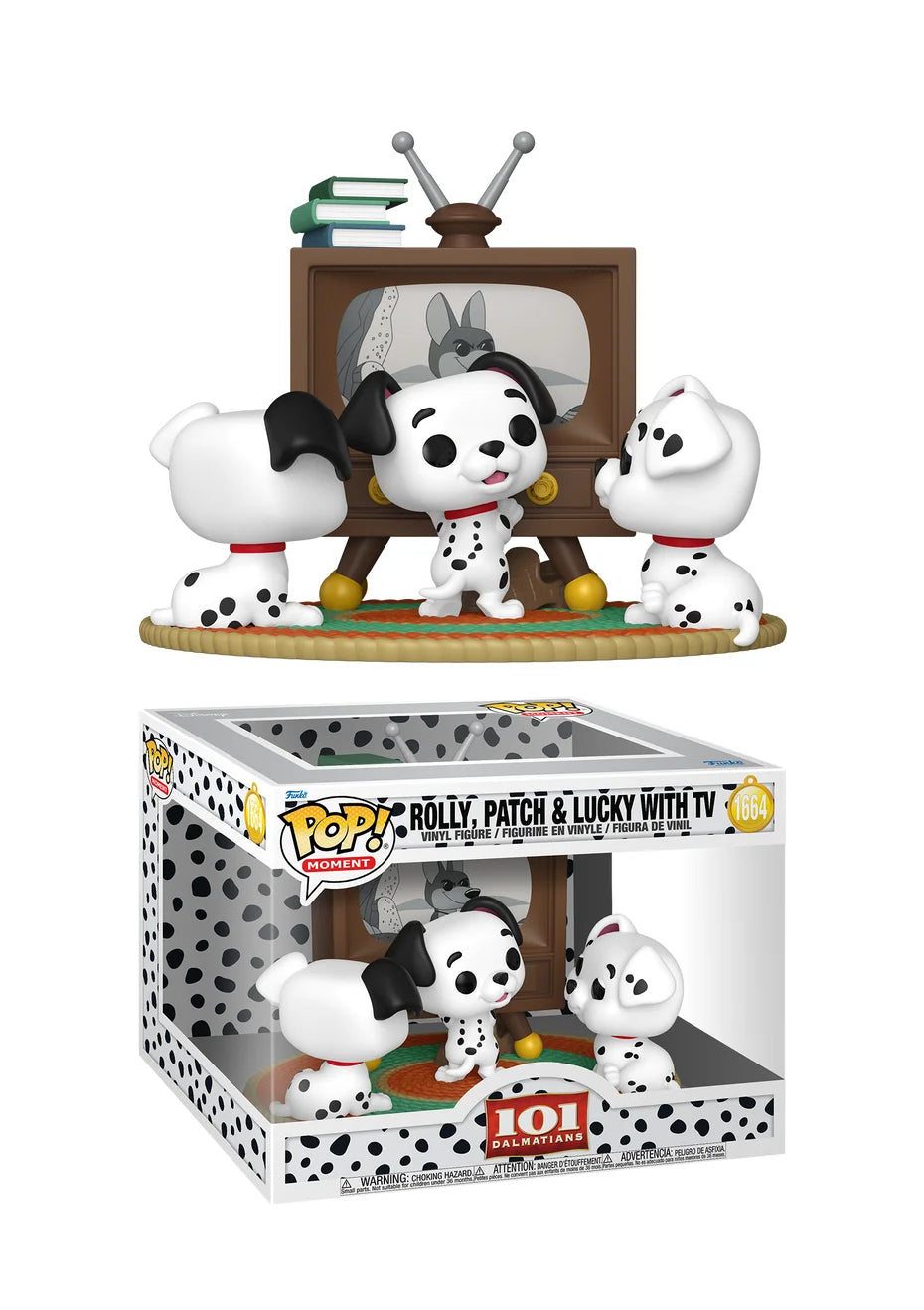 Funko Pop! Moment - 101 Dalmations : Rolly Patch And Lucky With TV  #1664
