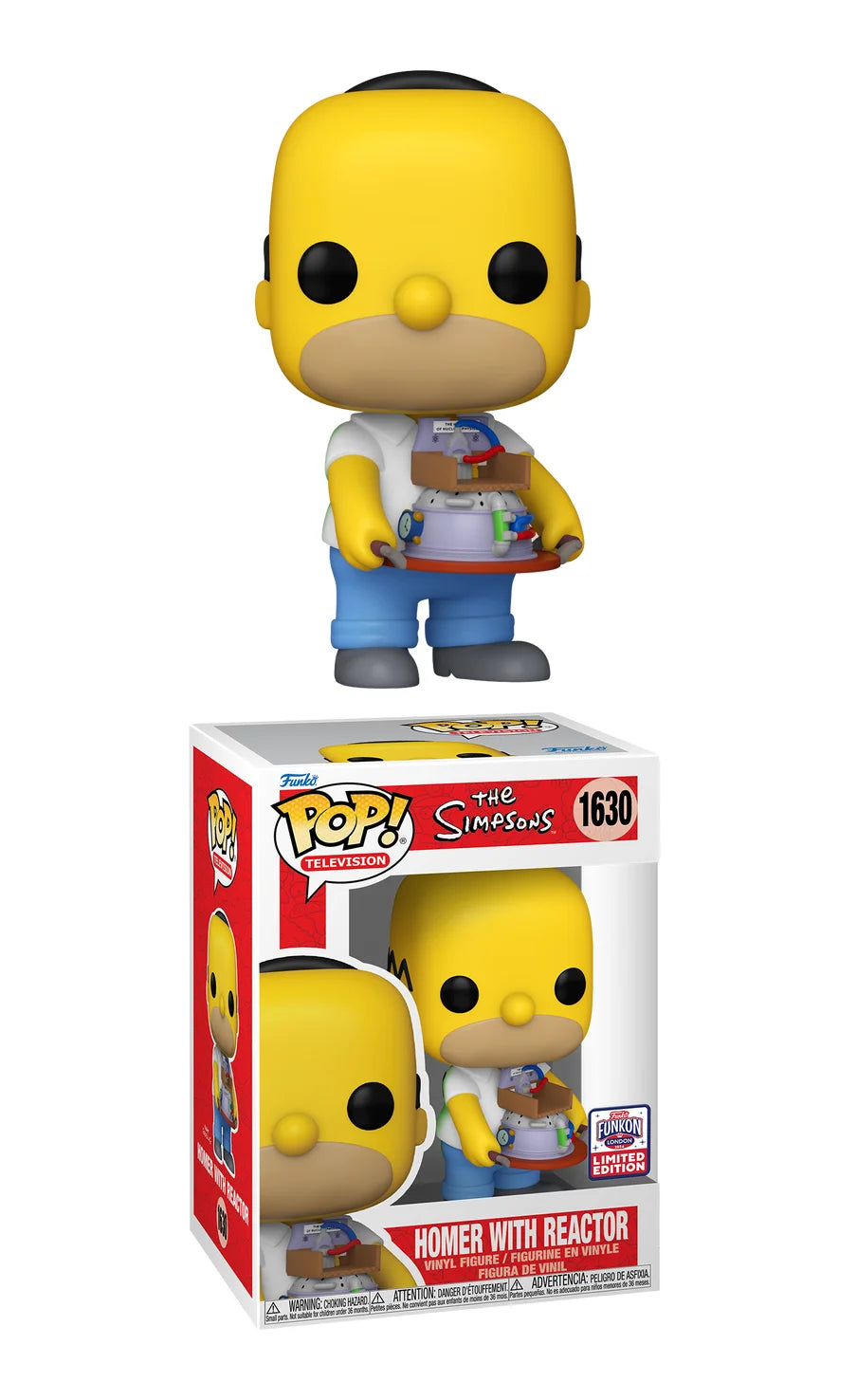 Funko Pop! Television : The Simpsons - Homer With Reactor,#1630 - Funko Funkon London Limited Edition