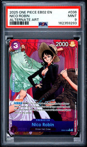 Nico Robin (Alternate Art) EB02-036 (Extra Booster: Anime 25th Collection) — PSA 9