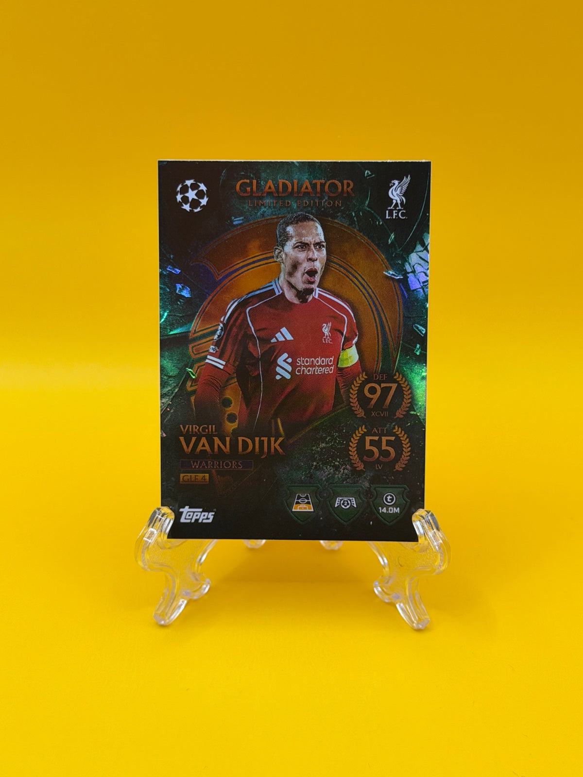 Gladiator Limited Edition Virgil Van Dijk Card