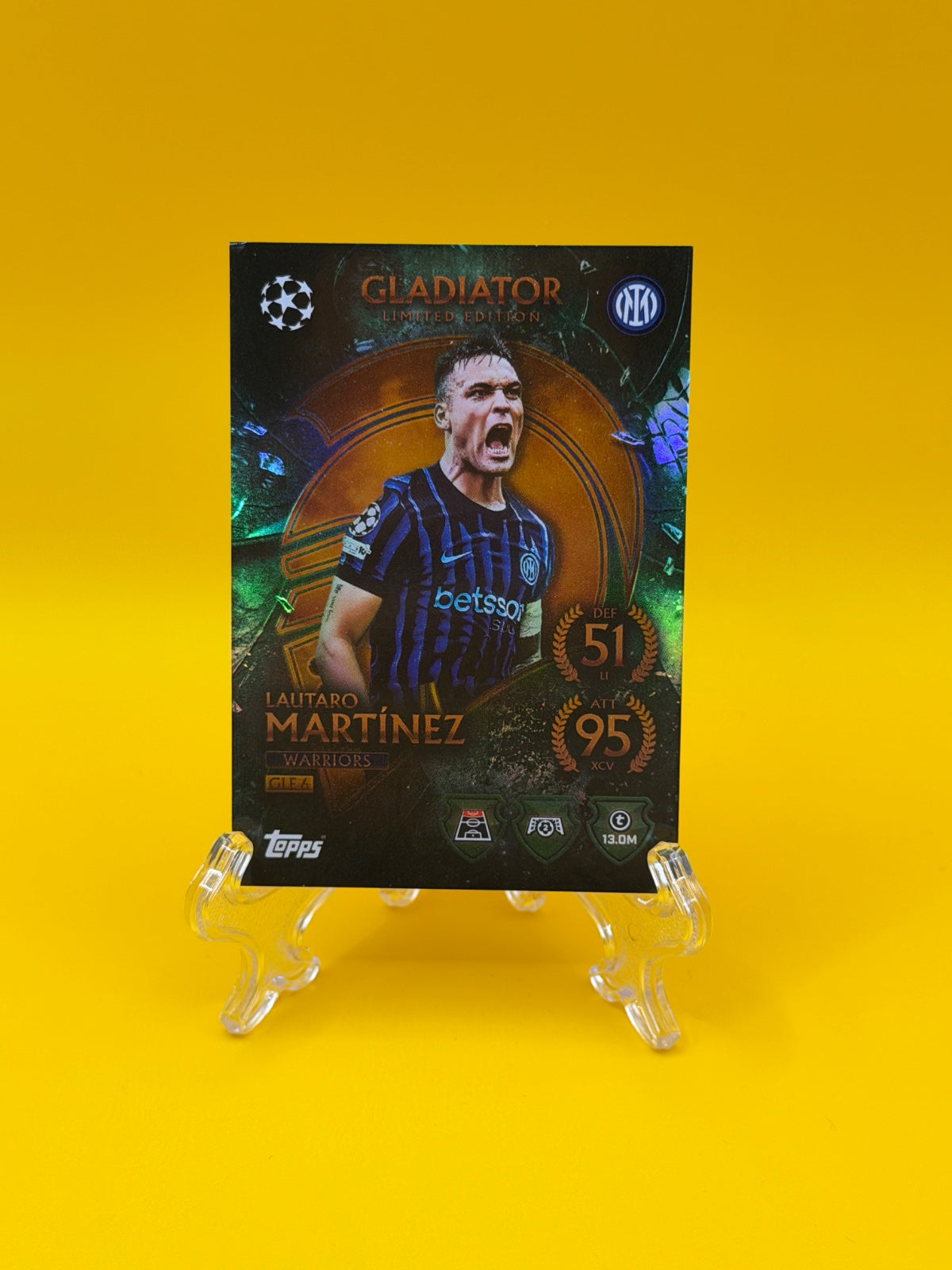 Gladiator Limited Edition Lautaro Martínez Card