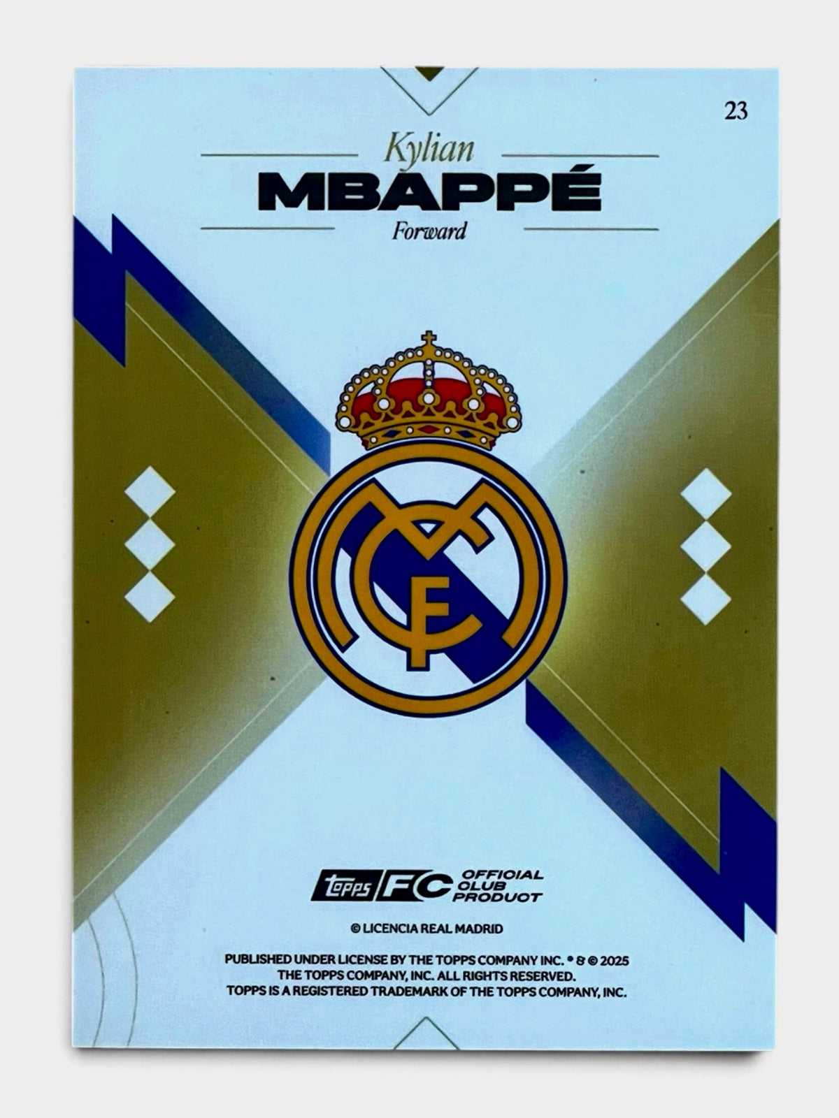 2025-26 Topps Los Blancos Kylian Mbappe