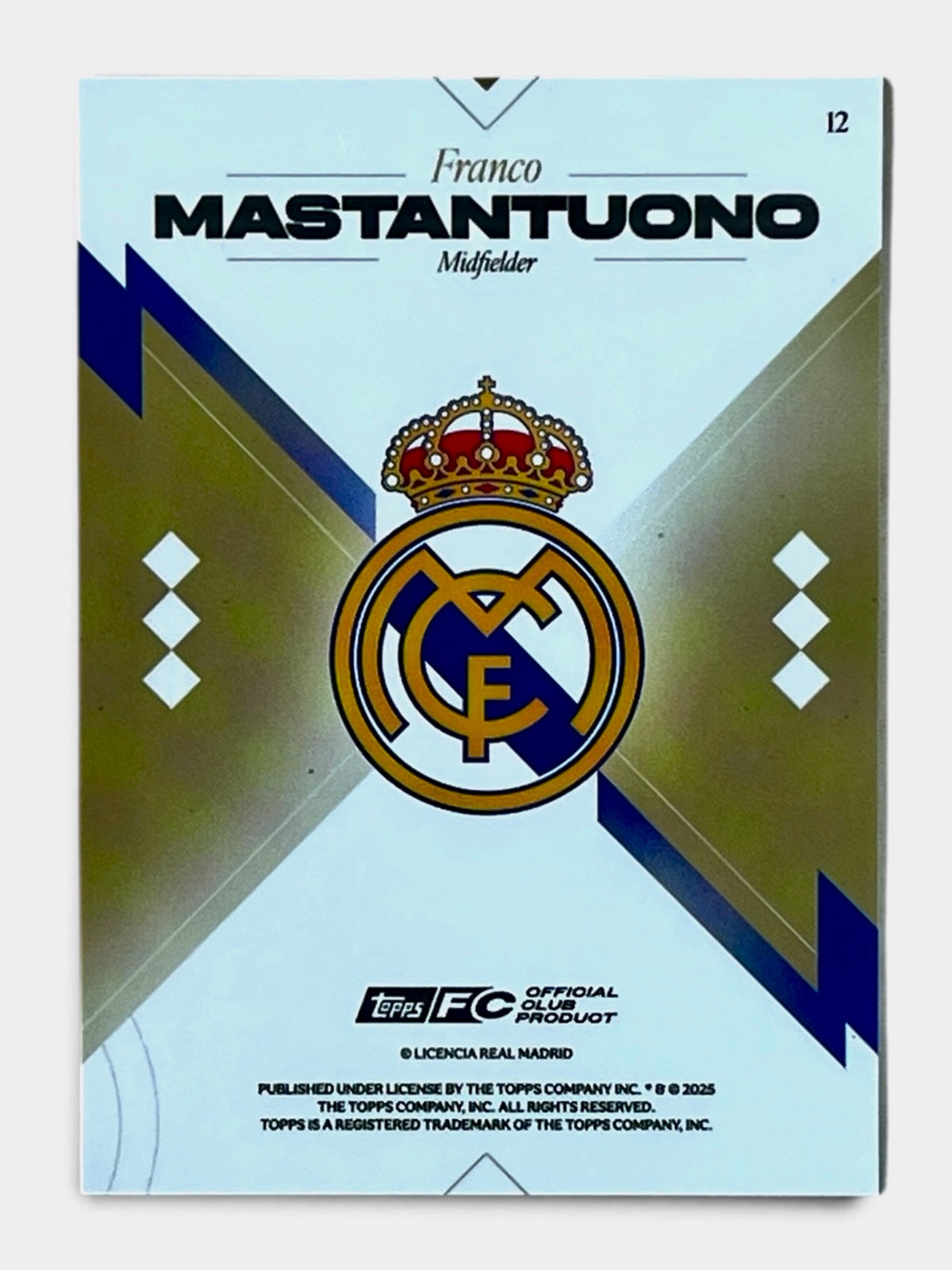 2025-26 Topps Los Blancos Franco Mastantuono