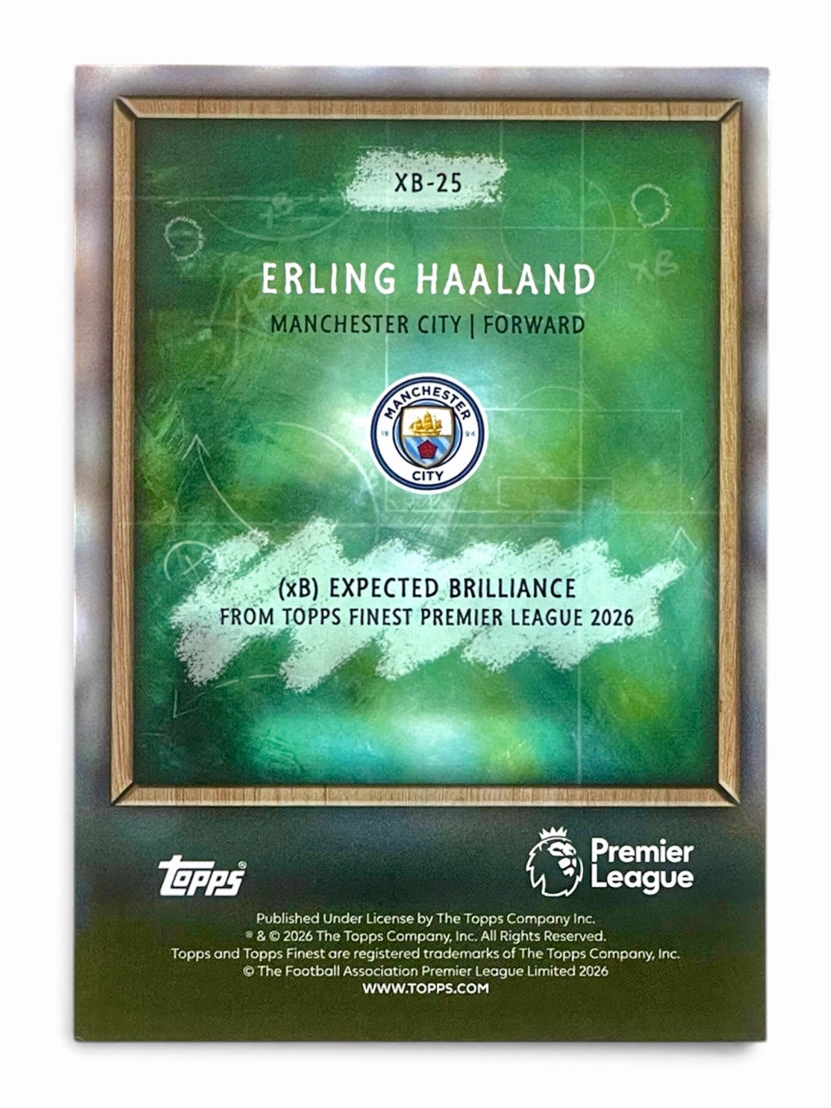 2026 Topps Fines Premier League Erling Haaland Expected Brilliance