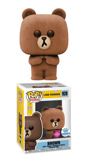 Funko Pop! Animation: LE 7500 Pcs Line Friends - Brown (Flocked) #928 - Funko Shop Exclusive