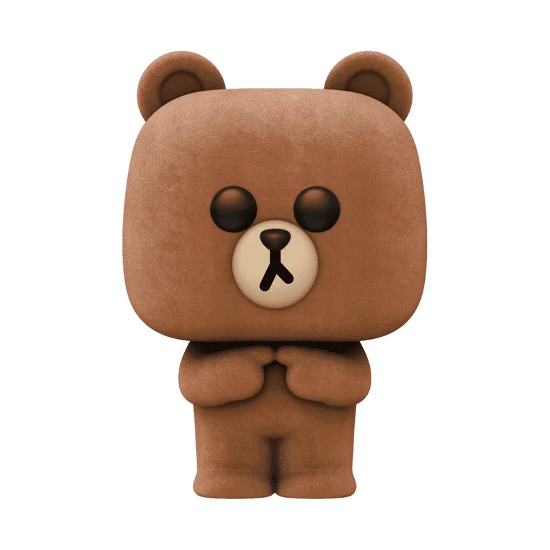 Funko Pop! Animation: LE 7500 Pcs Line Friends - Brown (Flocked) #928 - Funko Shop Exclusive