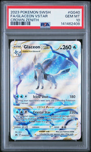 Glaceon VSTAR GG40/GG70 (Crown Zenith: Galarian Gallery) — PSA 10