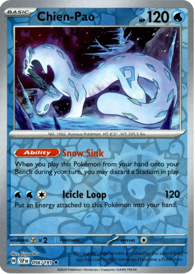 Chien-Pao 056/191 · Reverse Holofoil (Surging Sparks)
