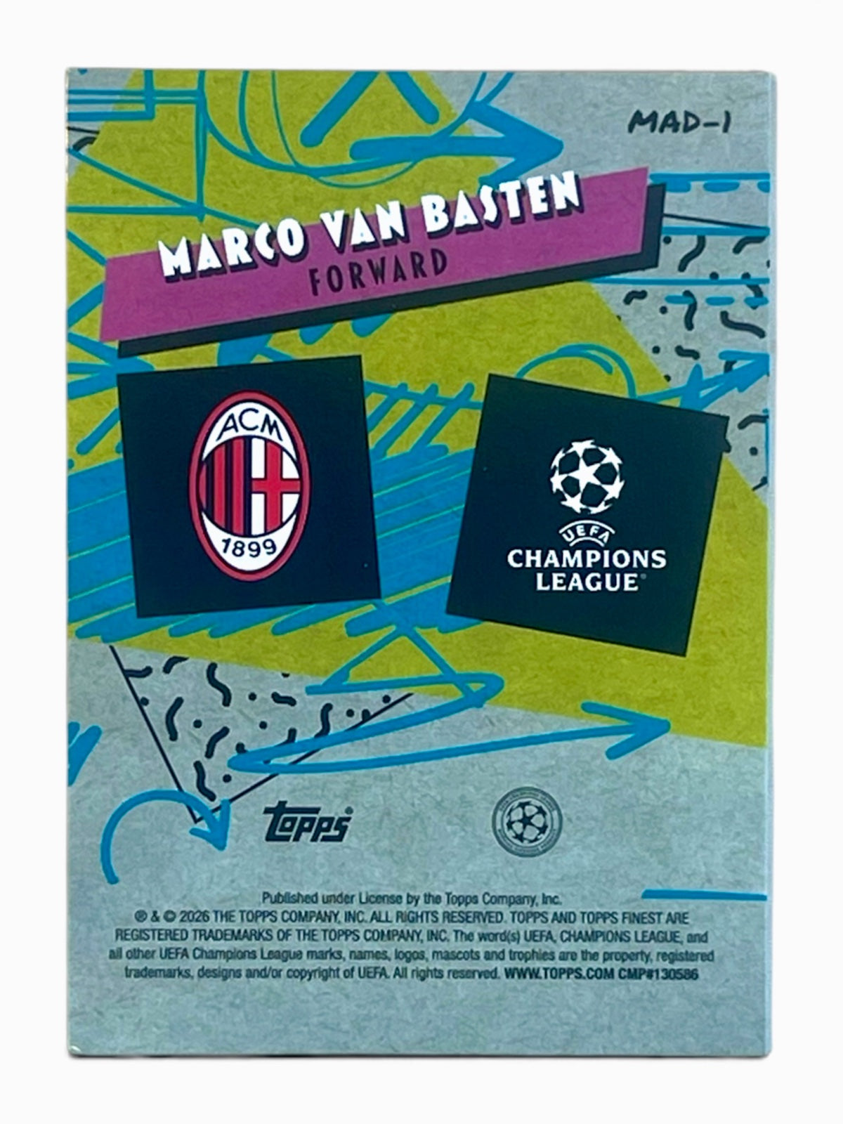 2026 Topps Finest Marco Van Basten 90’s Madness