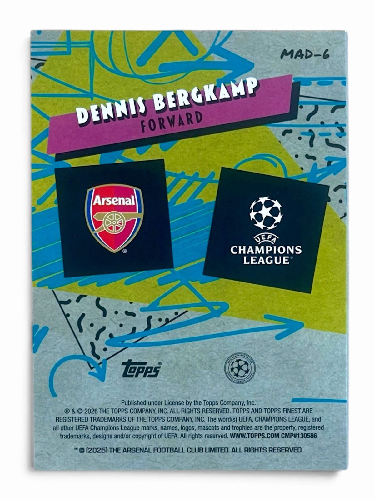 2026 Topps Finest Dennis Bergkamp 90’s Madness
