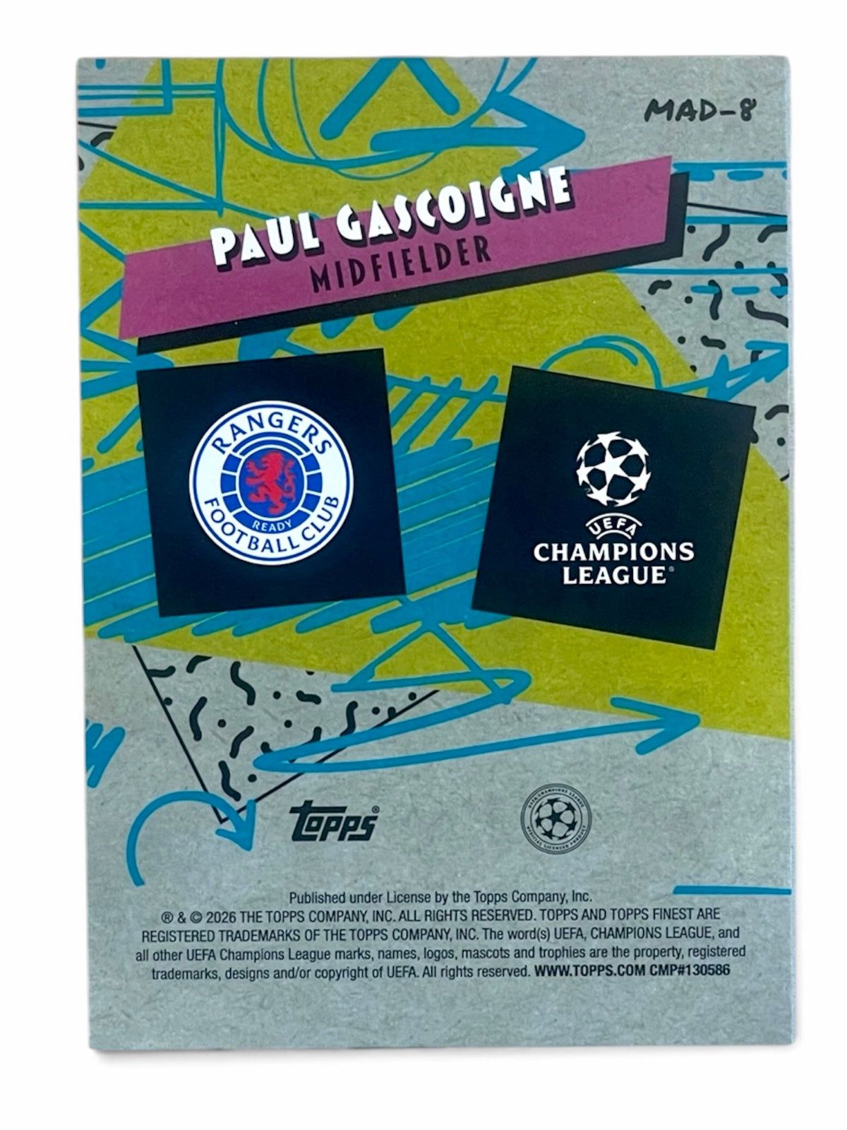 2026 Topps Finest Paul Gascoigne 90’s Madness
