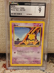 Abra 43 (Base Set (Unlimited)) — CGC 9