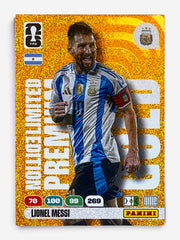 2026 Panini Adrenalyn FIFA World Cup Lionel Messi Limited Edition Premium Gold