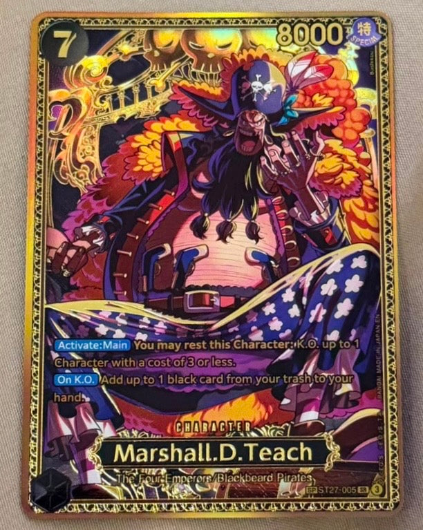 Marshall.D.Teach (SP) ST27-005 (The World's Strongest Warriors)