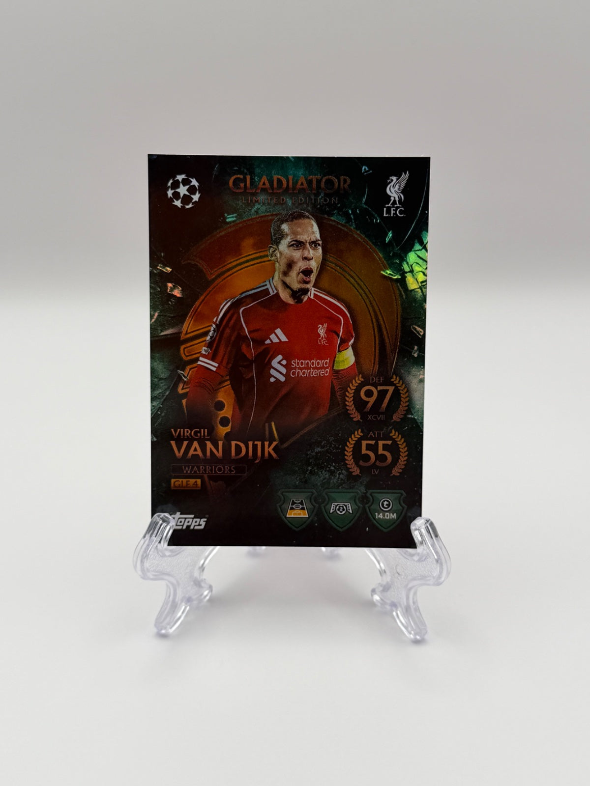 Gladiator Limited Edition Virgil Van Dijk Card