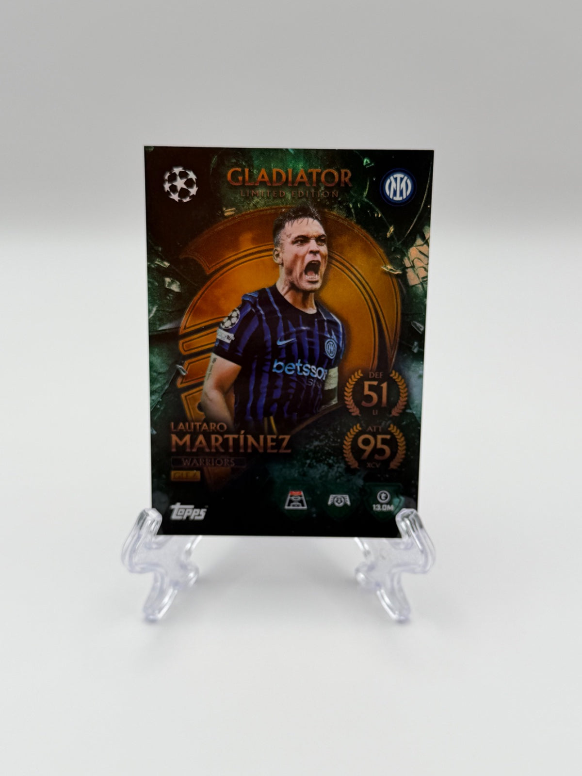 Gladiator Limited Edition Lautaro Martínez Card