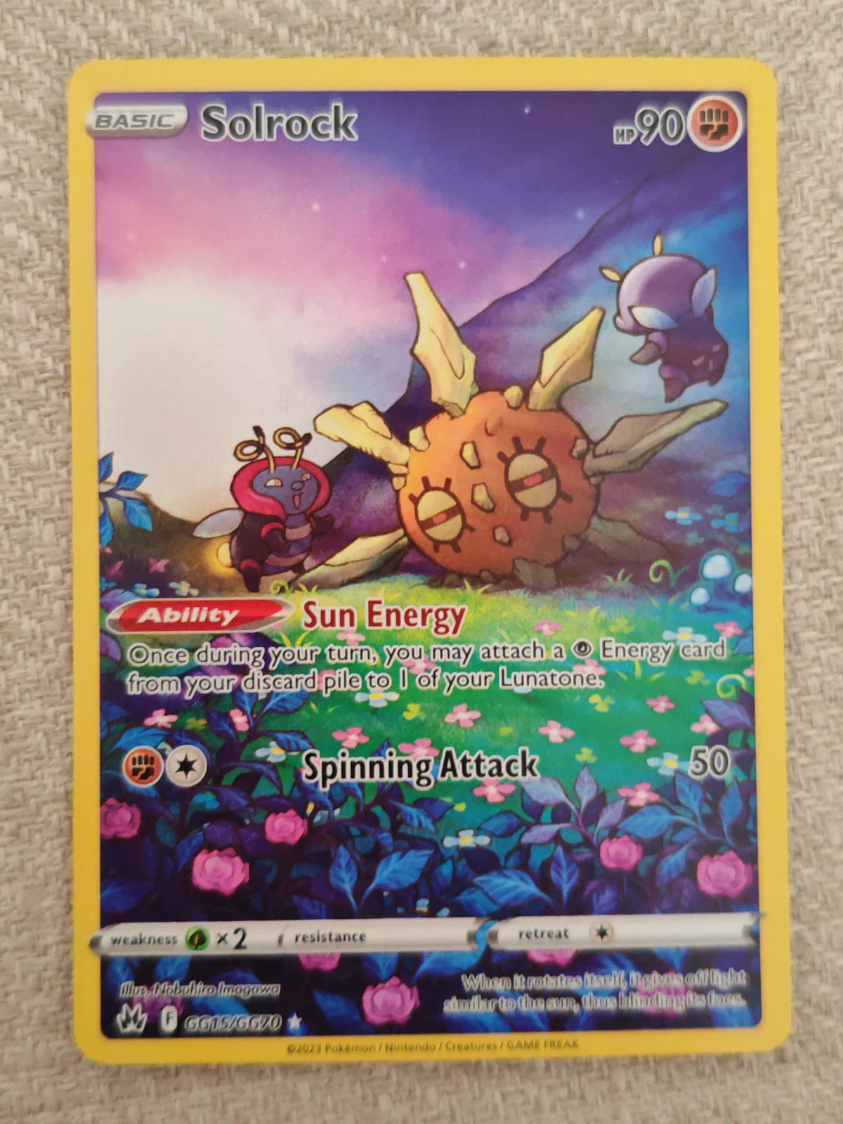 Solrock GG15/GG70 (Crown Zenith: Galarian Gallery)