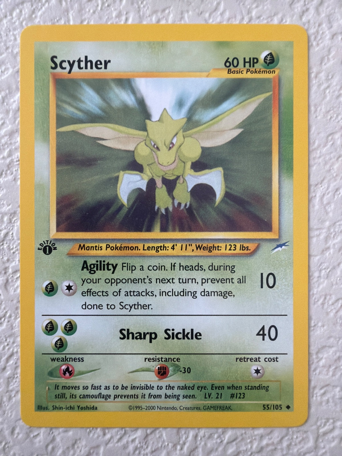 Scyther 55 · 1st Edition (Neo Destiny)