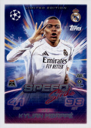 Match Attax Champions League 25/26 LE2 Kylian Mbappe Speed Strike Limited EditioN