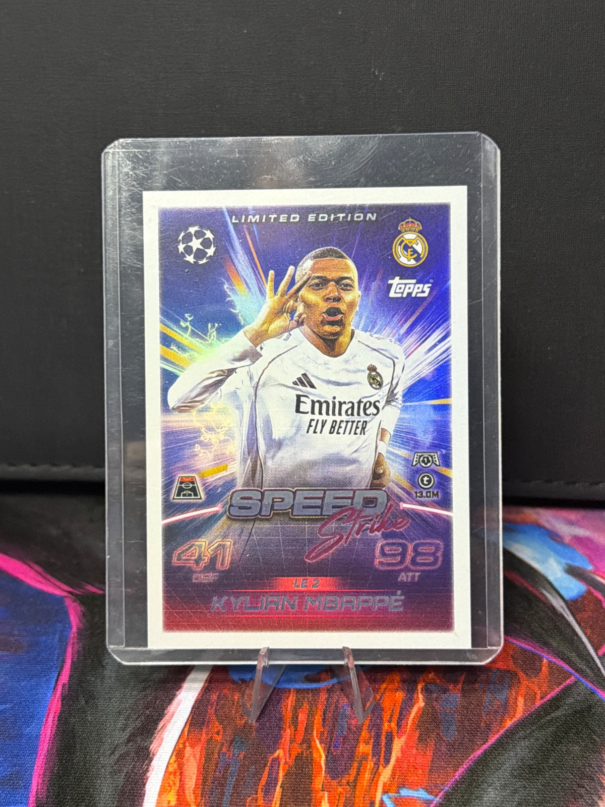 Match Attax Champions League 25/26 LE2 Kylian Mbappe Speed Strike Limited EditioN