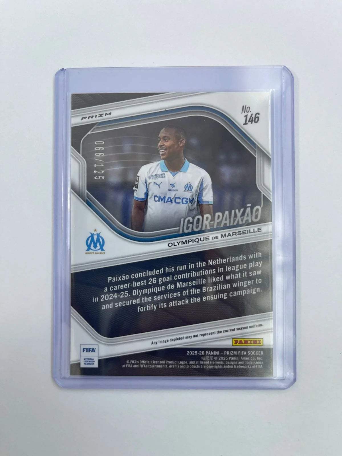 Igor Paixao /125 - 25-26 Panini Prizm