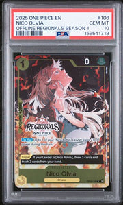 Nico Olvia (Offline Regional Participation Pack 2025 Vol.1) OP09-106 (One Piece Promotion Cards) — PSA 10