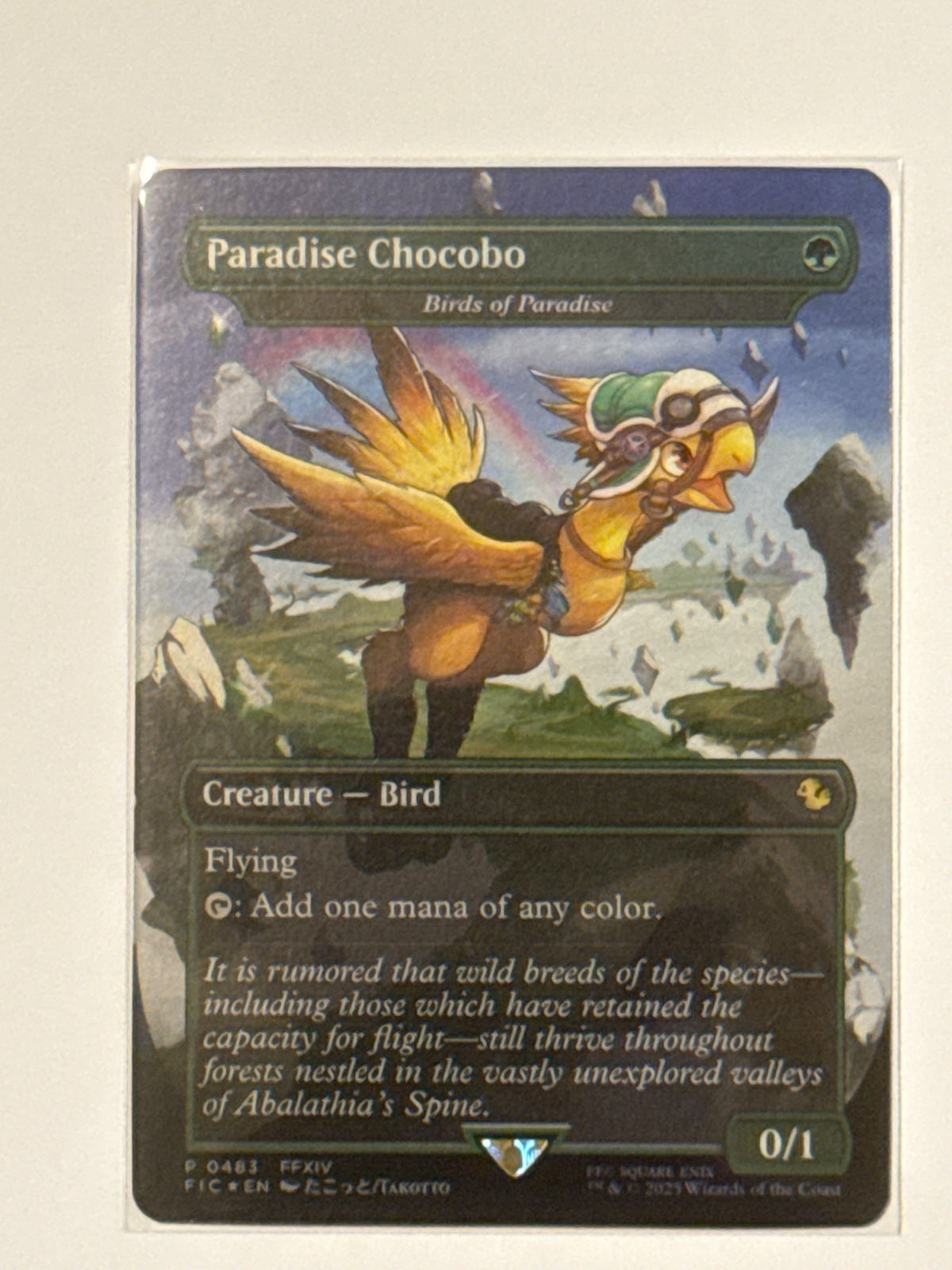 Paradise Chocobo - Birds of Paradise (Borderless) 483 (Commander: FINAL FANTASY)