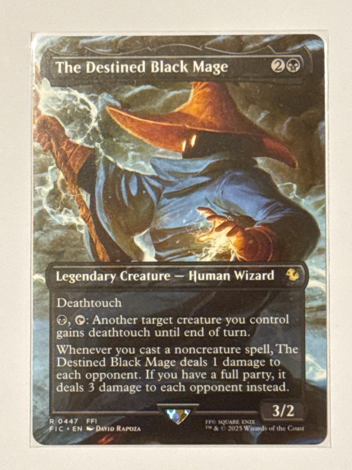 The Destined Black Mage (Borderless) 447 · Normal (Commander: FINAL FANTASY)