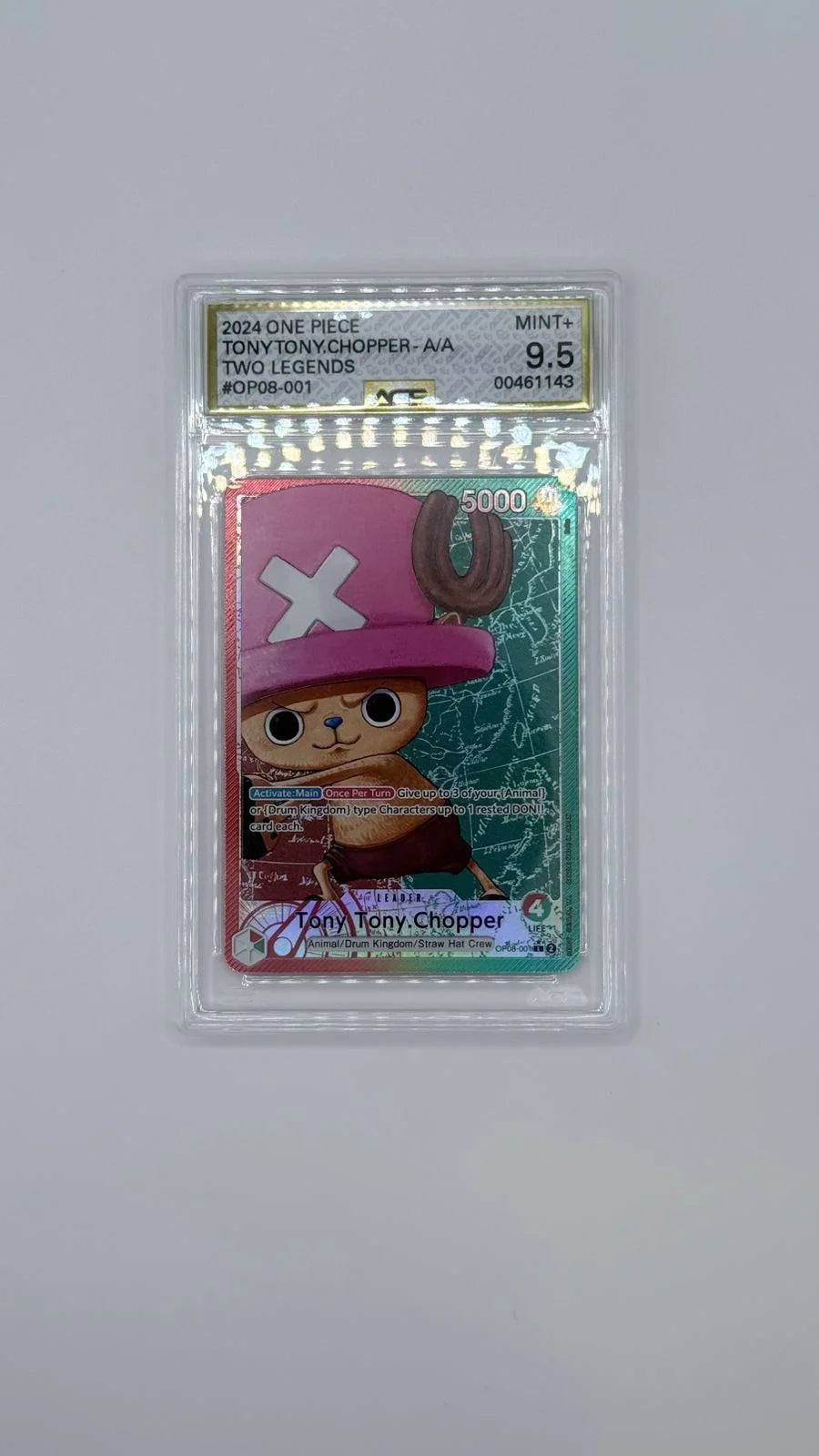One Piece TCG: Tony Tony.Chopper (001) (Parallel) OP08-001 (Two Legends) AGS 9.5+