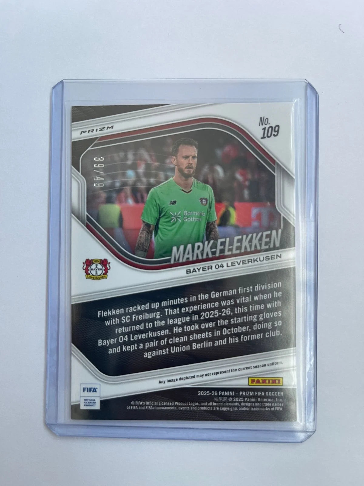 Mark Flekken /49 - 25-26 Panini Prizm