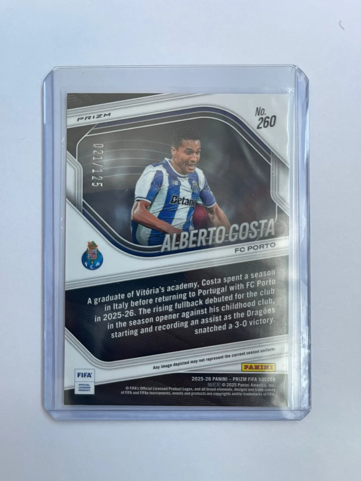 Alberto Costa Rookie /125 - 25-26 Panini Prizm