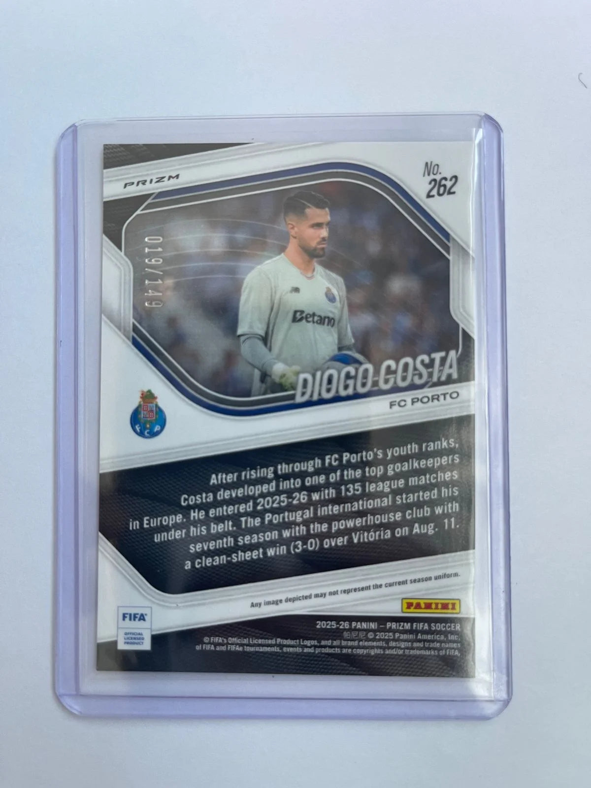 Diogo Costa /149 - 25-26 Panini Prizm
