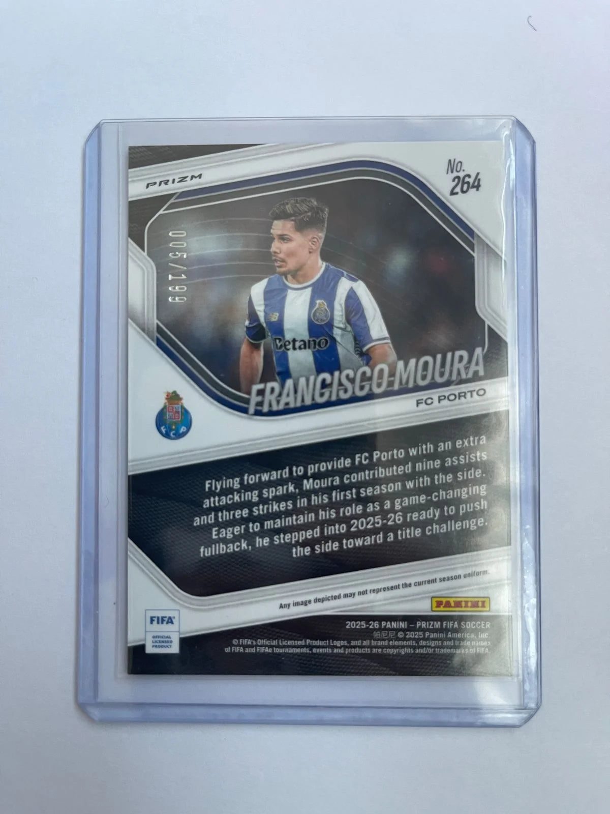 Francisco Moura Rookie /199 - 25-26 Panini Prizm - Porto