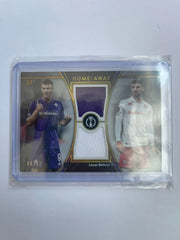 Lucas Beltran /50 - 24-25 Topps Museum UEFA Home/Away Dual Jersey Gold