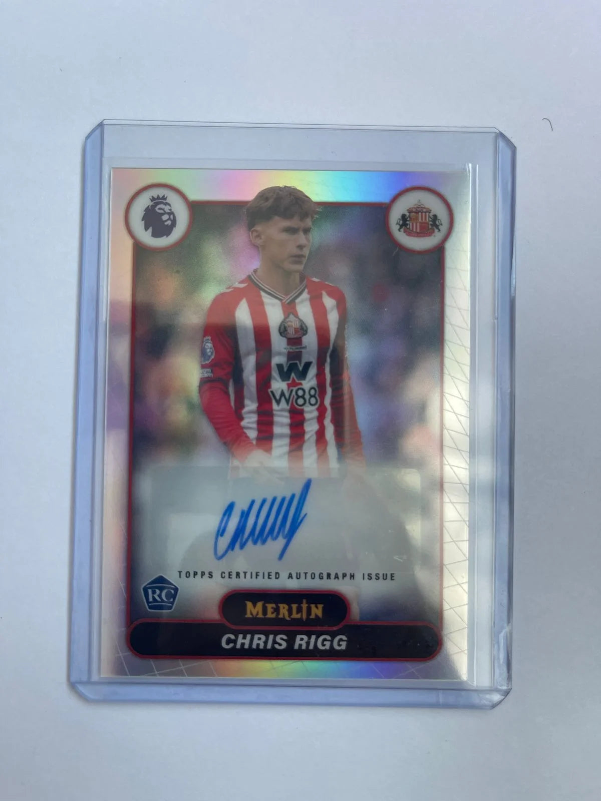 Chris Rigg RC Auto - 25-26 Topps Merlin Premier League