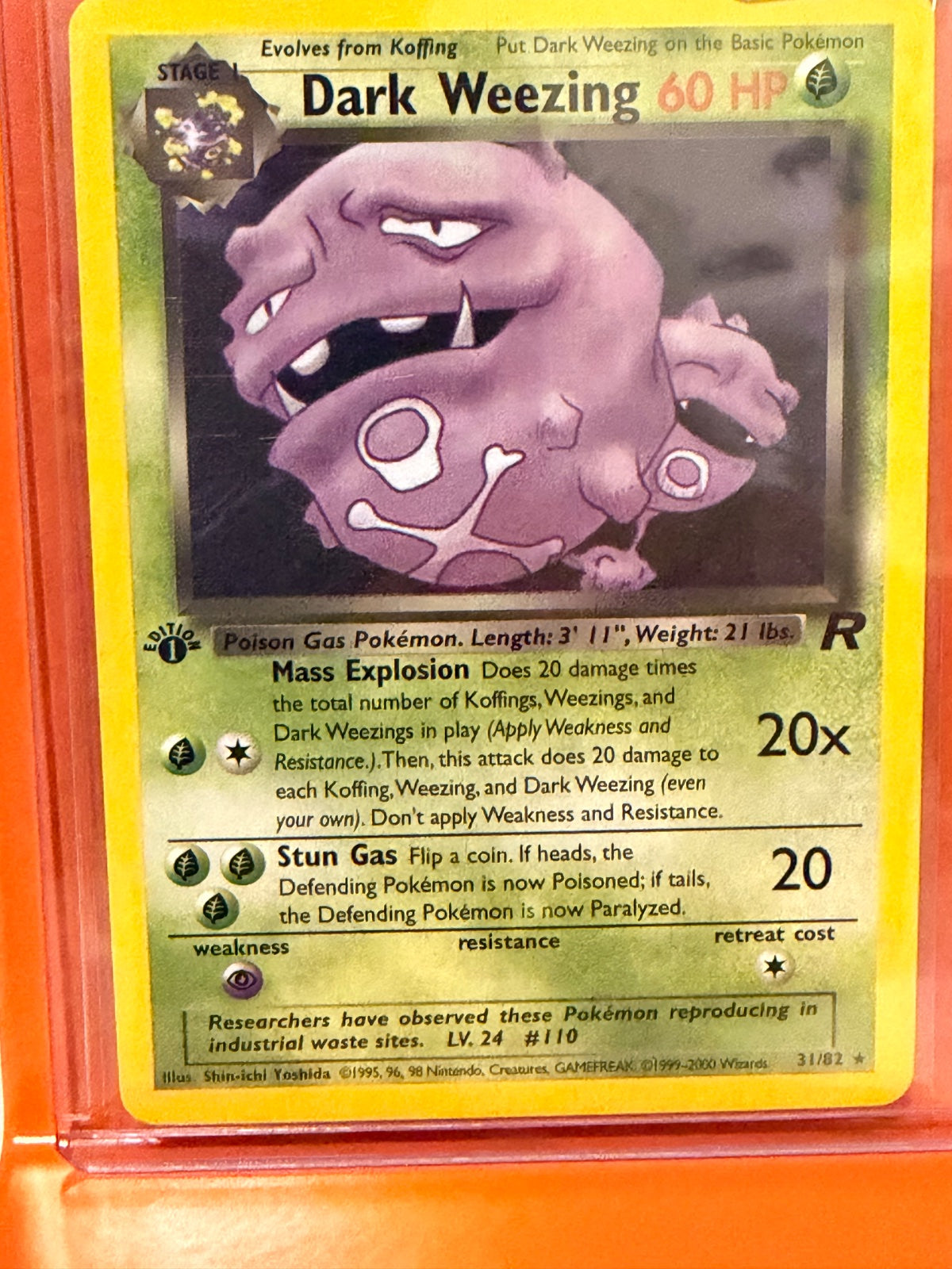 Dark Weezing (31) · 1st Edition (Team Rocket)