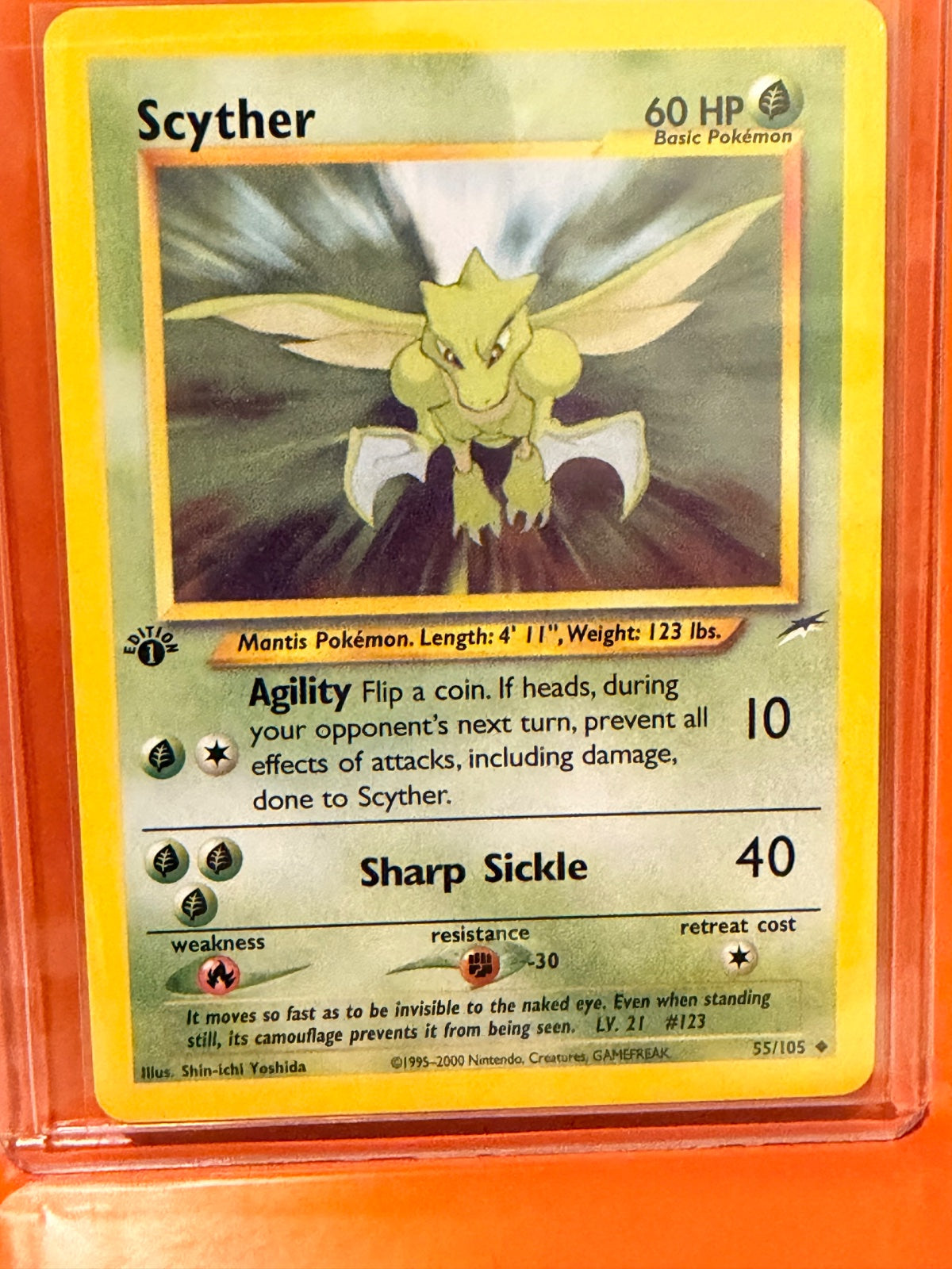 Scyther 55 · 1st Edition (Neo Destiny)