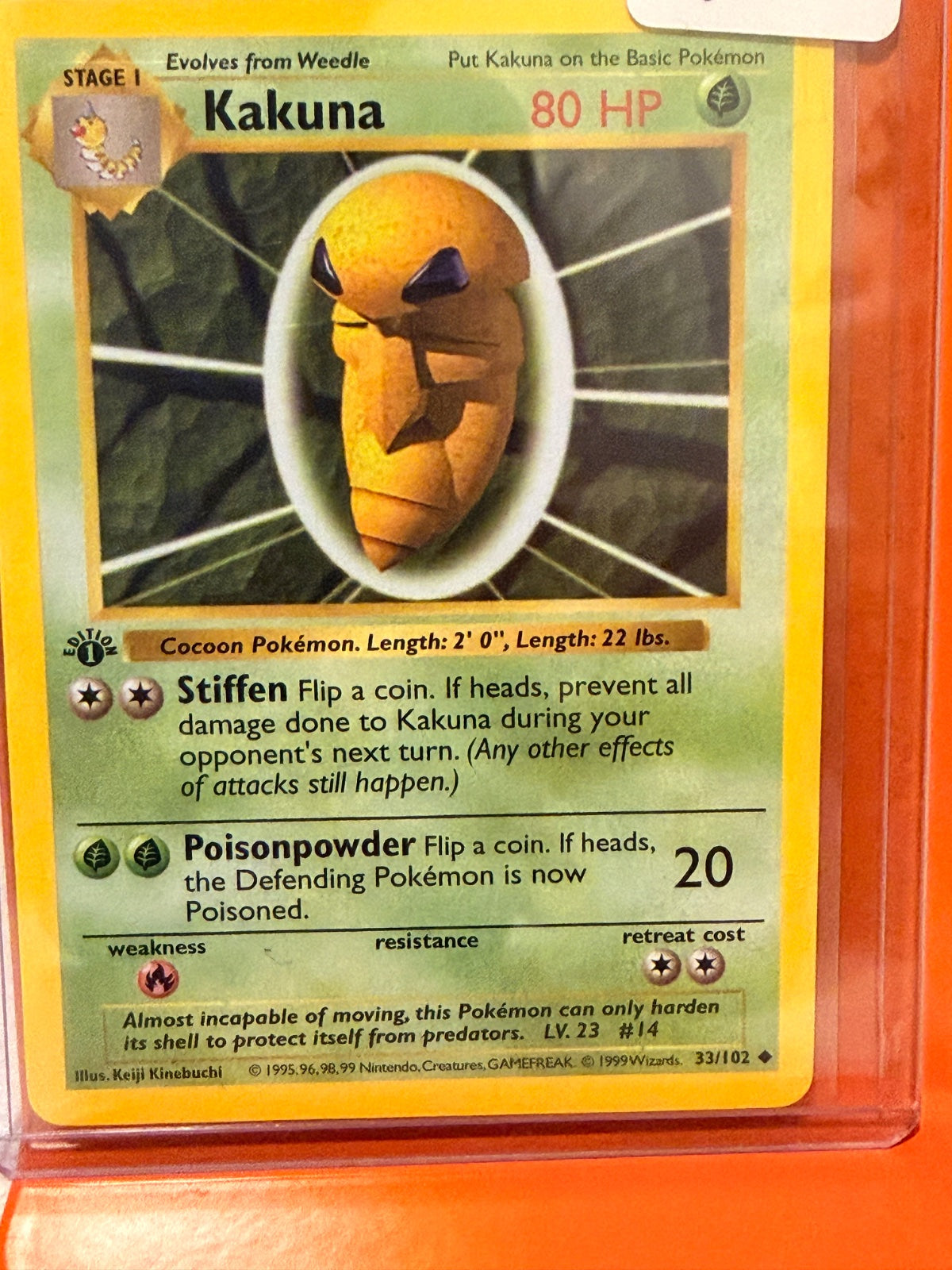 Kakuna 33 · 1st Edition (Base Set (1st Edition & Shadowless))